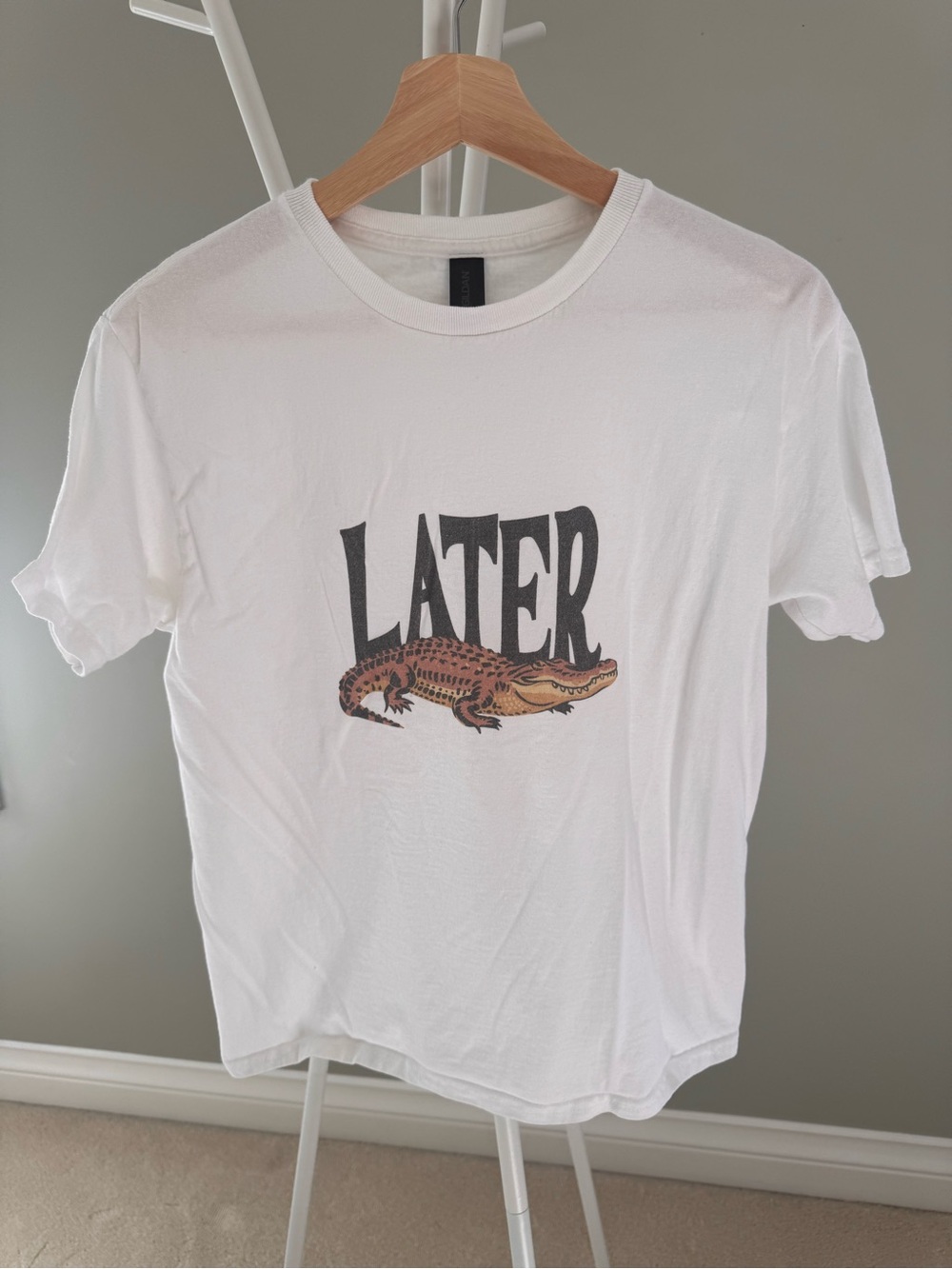 Later Alligator Graphic T-Shirt - White